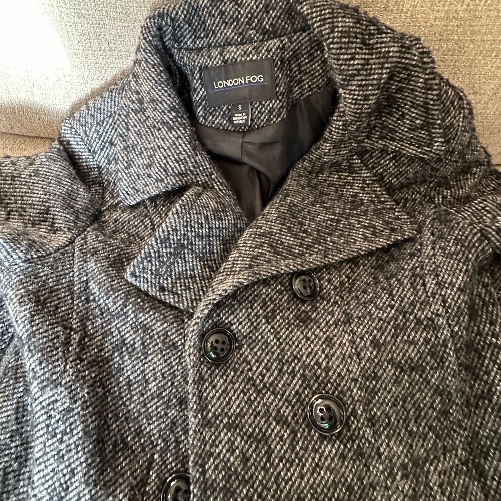 London Fog Black and Gray Women's Coat - Picture 5 of 9